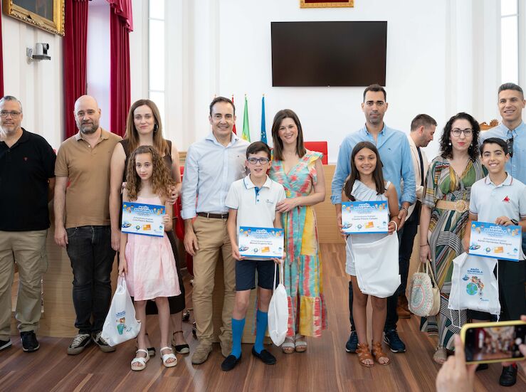 Cuatro escolares emeritenses finalistas del concurso nacional de dibujo de Aqualia 