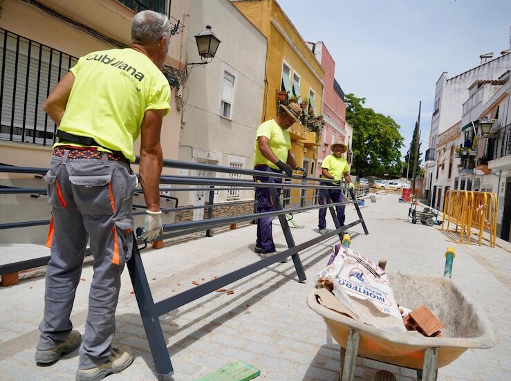 El entorno de la plaza Santa Ana de Badajoz ultima su remodelacin 