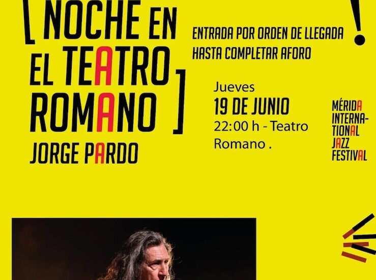 El artista Jorge Pardo ofrece un espectculo este jueves en el Teatro Romano de Mrida 