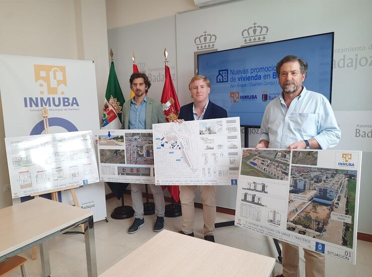 Ayuntamiento Badajoz presenta nuevas promociones de VPO en San Roque y Cuartn Cortijo