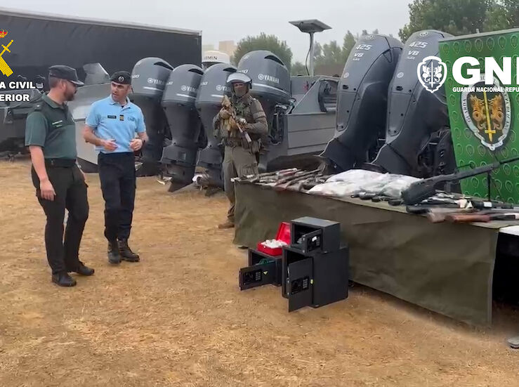 Tres registros en Badajoz en desarticulacin de mayor red transporte droga EspaaPortugal