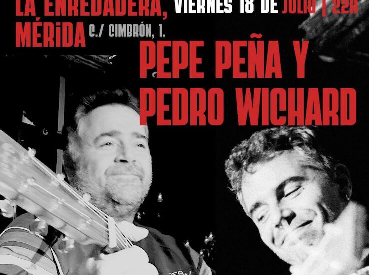 Pepe Pea y Pedro Wichard ofrecen un concierto gratuito en La Enredadera en Mrida