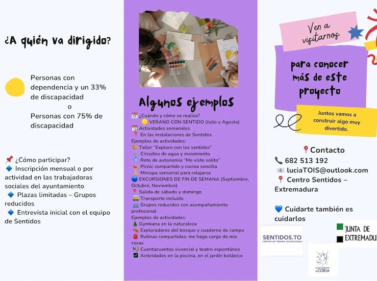 El programa Respiro Familiar comienza en Coria con actividades para los ms pequeos