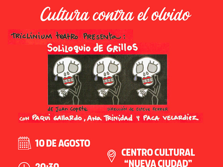 Unidas por Mrida organiza una lectura dramatizada de El soliloquio de los grillos