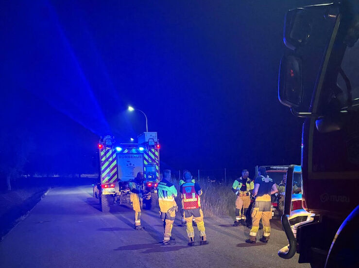 El CPEI apoya a los servicios de emergencia del incendio de Malpartida de Cceres