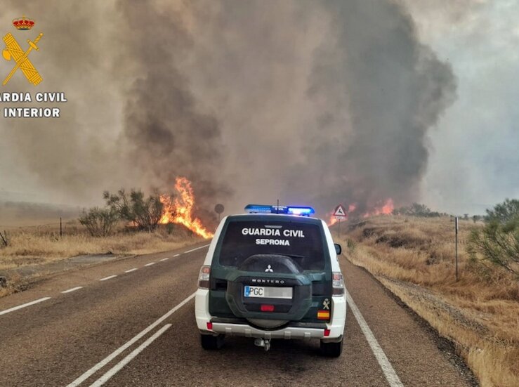 Un investigado por provocar intencionadamente un incendio en Burguillos del Cerro
