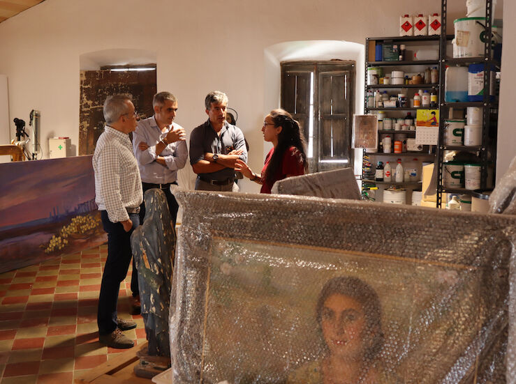 Avanzan obras para convertir la casa de Eugenio Hermoso en espacio musestico en Fregenal