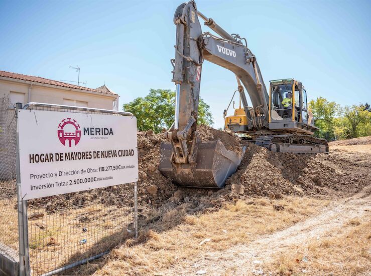 Comienzan los trabajos para la construccin del Hogar de Mayores de Nueva Ciudad de Mrida