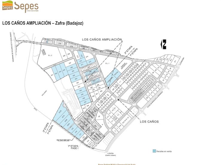 Sepes comercializa 41 parcelas en la ampliacin de Los Caos de Zafra 