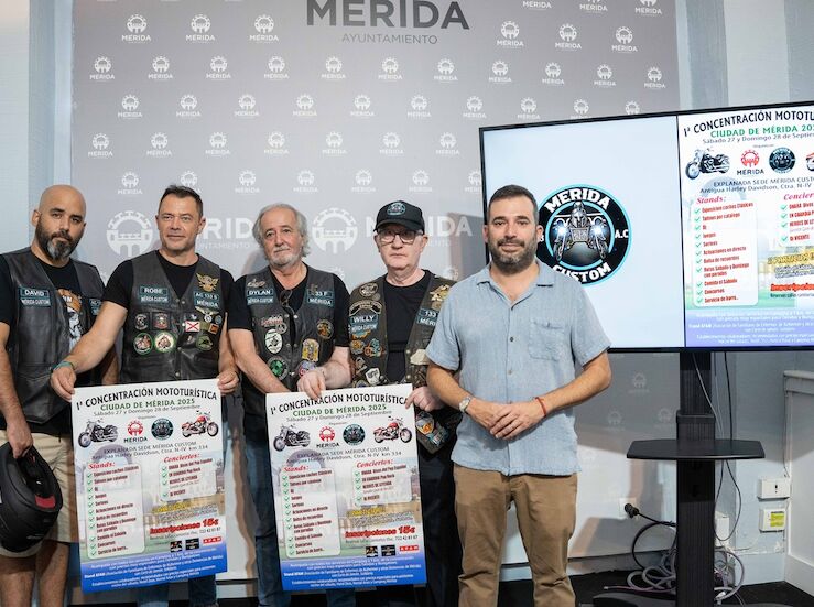 Mrida Custom organiza su I Concentracin Mototurstica con rutas por los monumentos