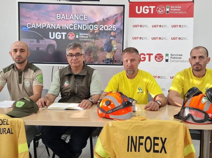 Tras incendios UGT Extremadura reclama ms recursos planificacin y estabilidad laboral