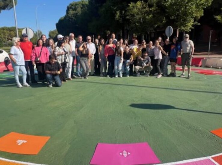 UEx celebra Da Mundial de Accin con un crculo gigante de los ODS en campus de Badajoz