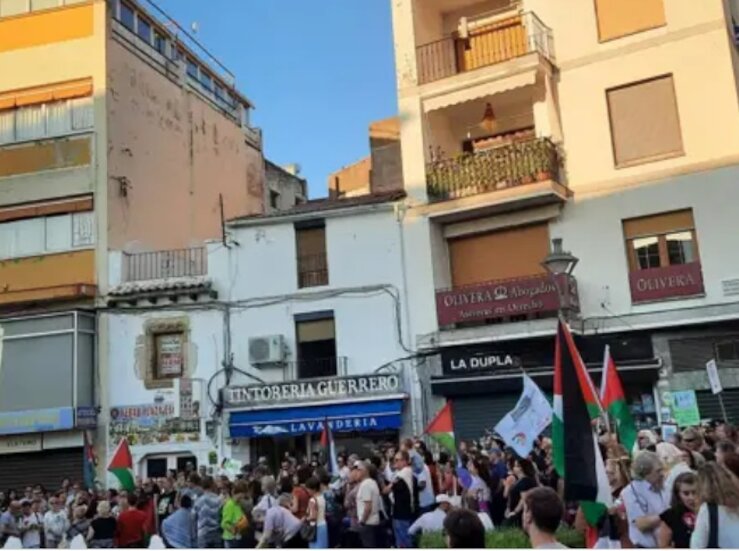 300 personas se concentran para reclamar bloqueo a Israel contra genocidio en Gaza
