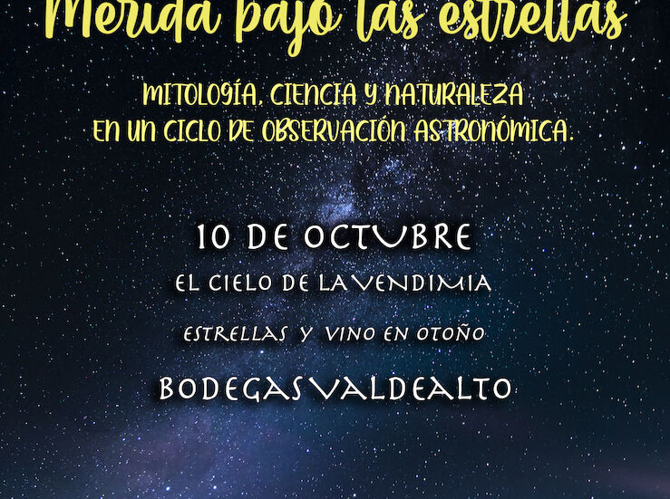 El ciclo Mrida bajo las estrellas contina con una ruta astronmica con cata de vinos