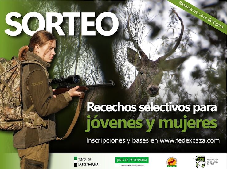 Reserva plazas para mujeres y jvenes en recechos selectivos en Reserva Caza de Cjara 