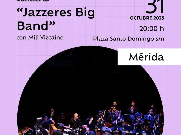 Concierto de Jazzeres Big Band y Mili Vizcano en Mrida