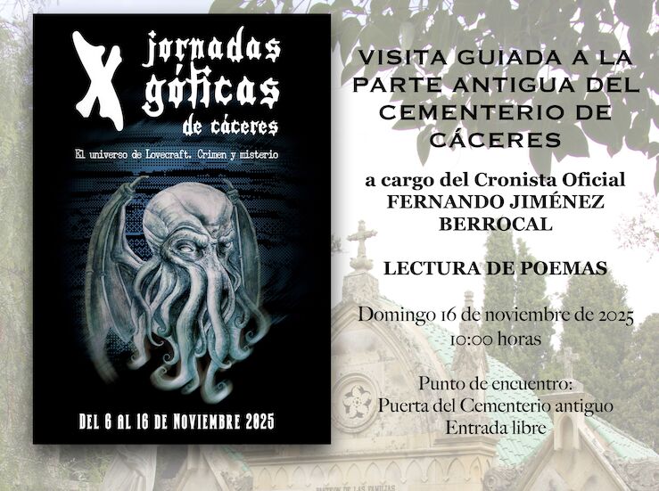 Las Jornadas Gticas de Cceres se despiden con conferencias y una visita al cementerio