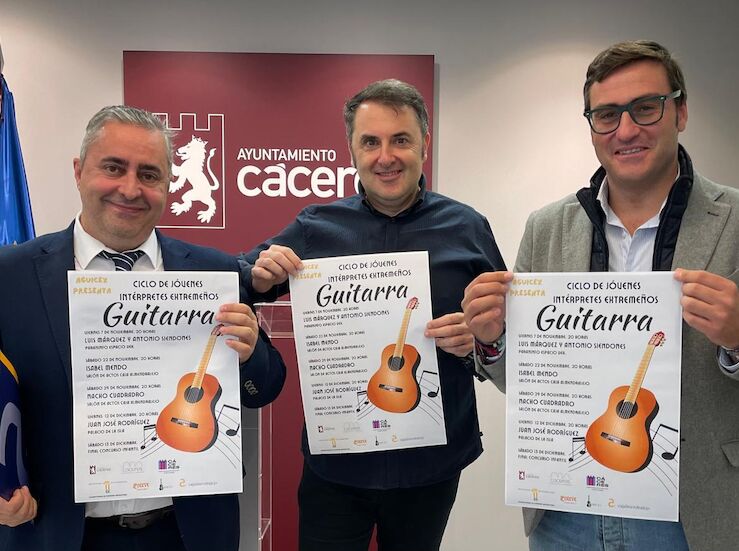 Jvenes intrpretes de guitarra clsica de la regin mostrarn su talento en Cceres  