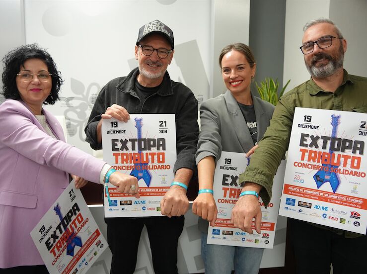Concierto con Extopa Tributo recaudar fondos contra Alzheimer en Villanueva de la Serena