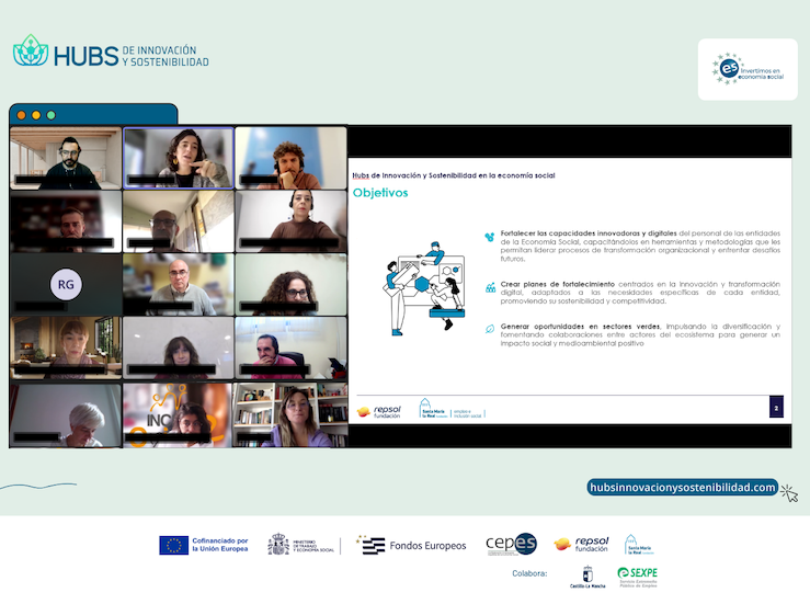 24 profesionales de la economa social extremeos se forman en 1 ronda de Hubs Innovacin