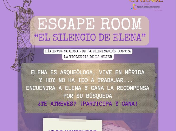 Escape room del programa Crisol en Mrida para concienciar contra la violencia machista