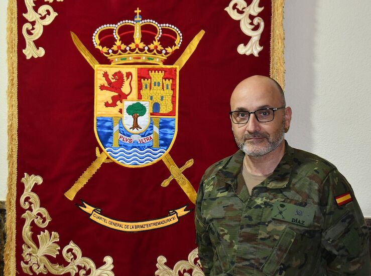lvaro Daz nuevo general jefe de Brigada Extremadura XI y comandante militar de Badajoz