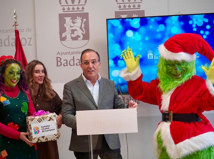 Campaa para invitar a hacer las compras navideas en el comercio local de Badajoz