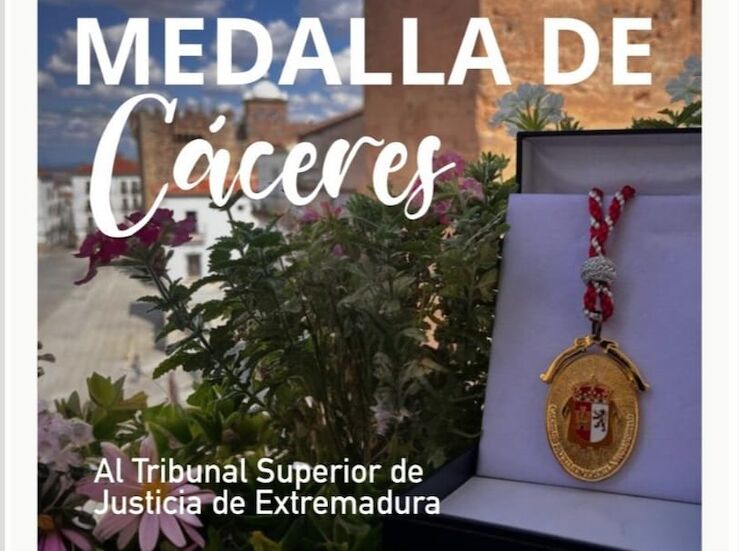 Mateos invita a cacereos a asistir al acto de entrega de la Medalla de Cceres al TSJEx