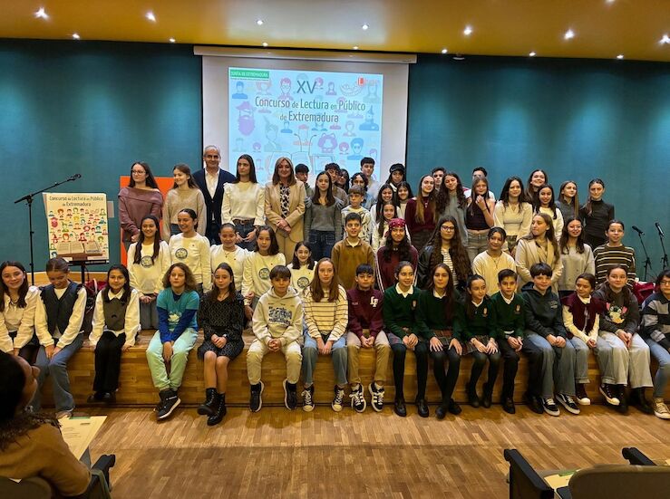 El XV Concurso de Lectura en Pblico premia la destreza lectora de 20 escolares extremeos