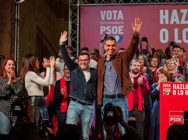 Pedro Snchez cerrar la campaa electoral con Gallardo en Villanueva de la Serena