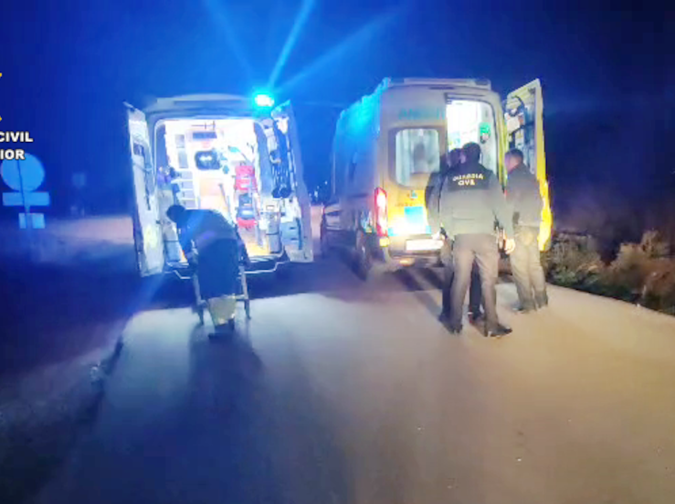 El anciano rescatado en Don Benito estaba atrapado en unos zarzales en un barranco