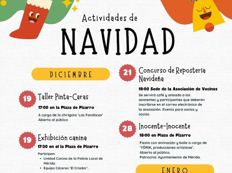 La Asociacin Vecinal CentroSan Albn de Mrida celebra la Navidad 
