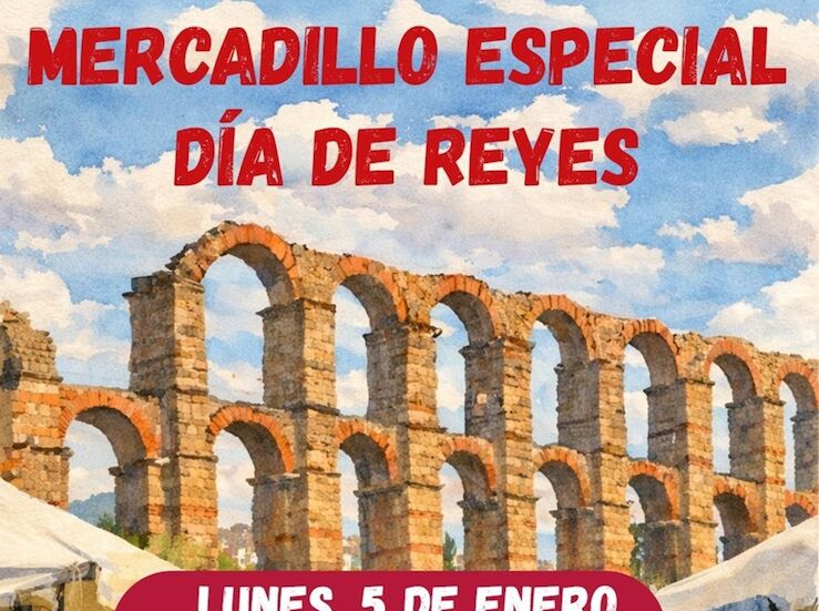 Mrida celebra el prximo lunes un mercadillo especial por el Da de Reyes