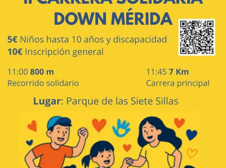 La Asociacin Down Mrida organiza su II Carrera Solidaria para el 28 de marzo 