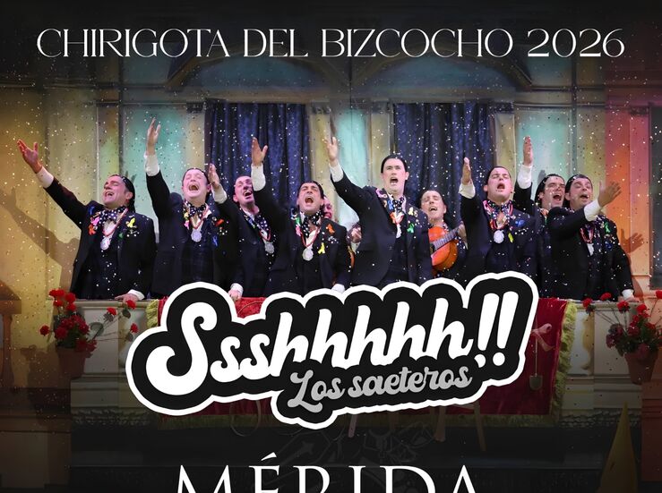 La chirigota del Bizcocho actuar el Martes de Carnaval en la Plaza de Espaa de Mrida 