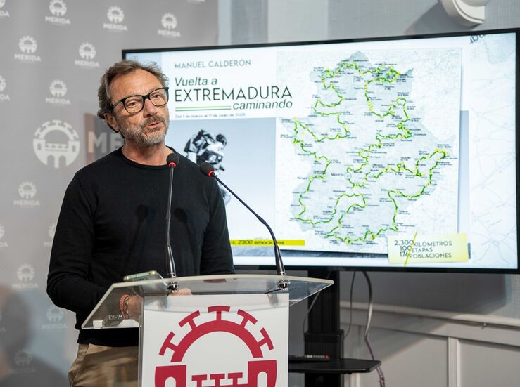 Manuel Caldern iniciar el 1 de marzo en Mrida la Vuelta a Extremadura Caminando