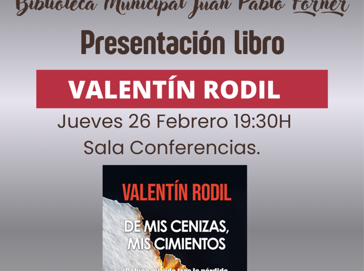 Valentn Rodil presenta en Mrida el libro De mis cenizas mis cimientos
