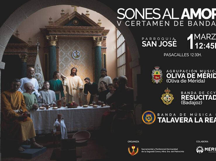 La Sagrada Cena de Mrida organiza la V edicin del Certamen de Msica a Jess del Amor
