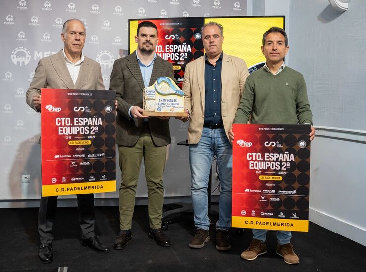 El Campeonato de Espaa de Pdel por equipos de 2 categora se celebrar en Mrida