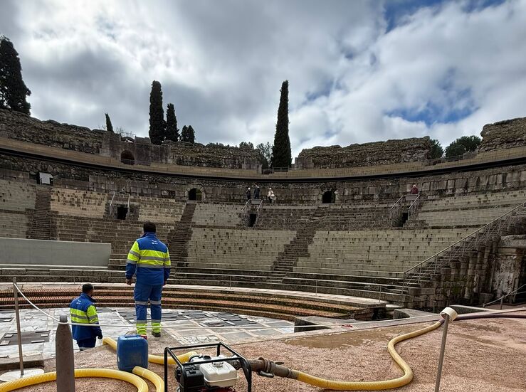 Aqualia garantiza la correcta evacuacin de aguas en el Teatro Romano de Mrida
