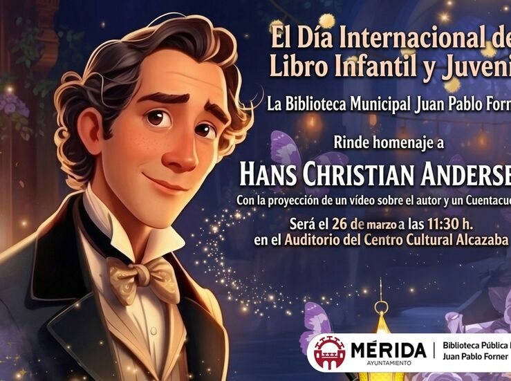 Centros educativos de Mrida participan en un homenaje a Hans Christian Andersen