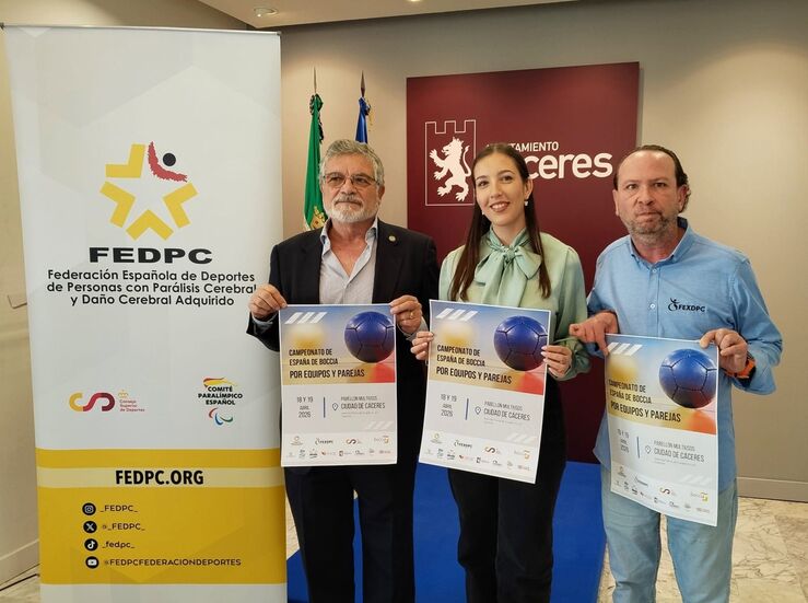 150 deportistas participan en el Campeonato de Espaa de Boccia en Cceres