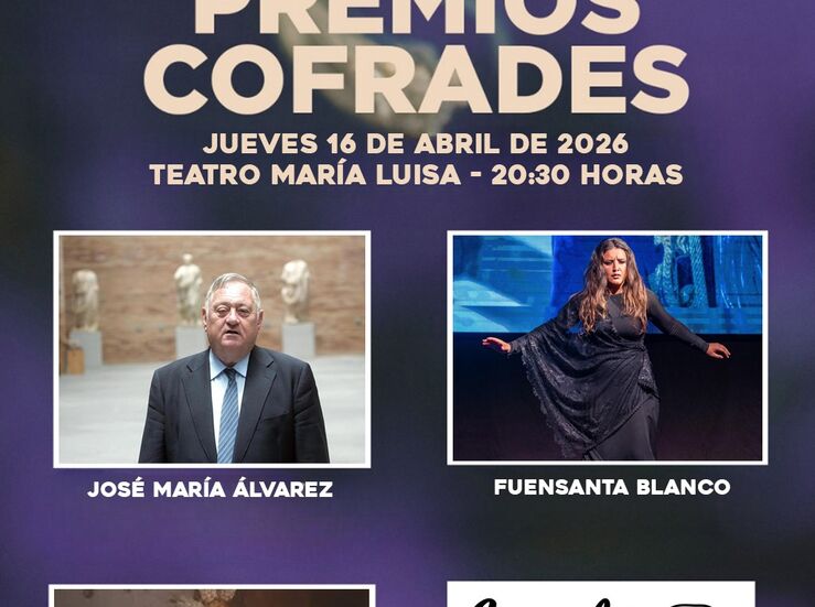 Mrida ensalza a figuras y entidades de la Semana Santa en la gala de los Premios Cofrades