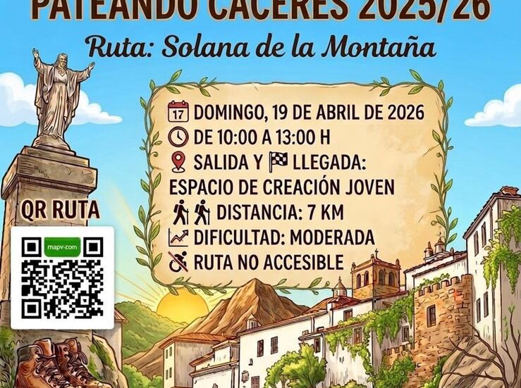 PSOE invita a descubrir la Solana de la Montaa con sus rutas Pateando Cceres 