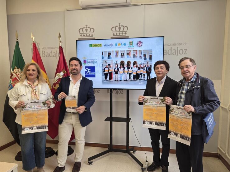 La Banda Municipal de Badajoz dar conciertos solidarios a favor de cinco asociaciones 