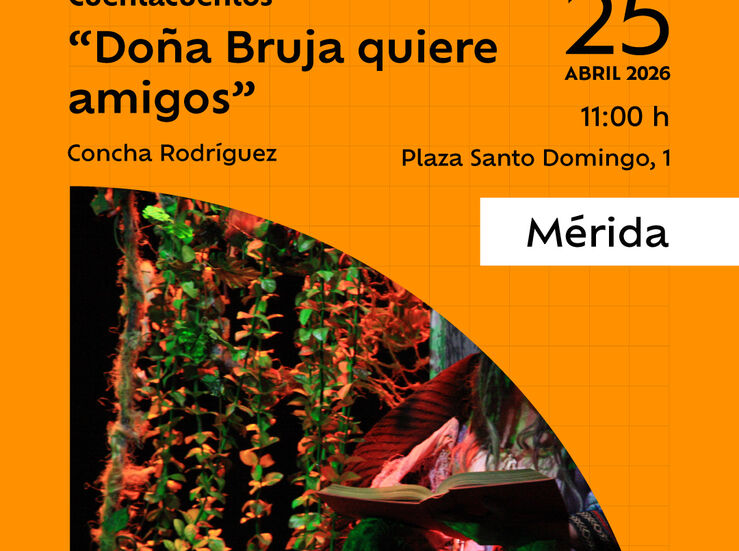 Concha Rodrguez presenta en Mrida el cuentacuentos Doa Bruja quiere amigos