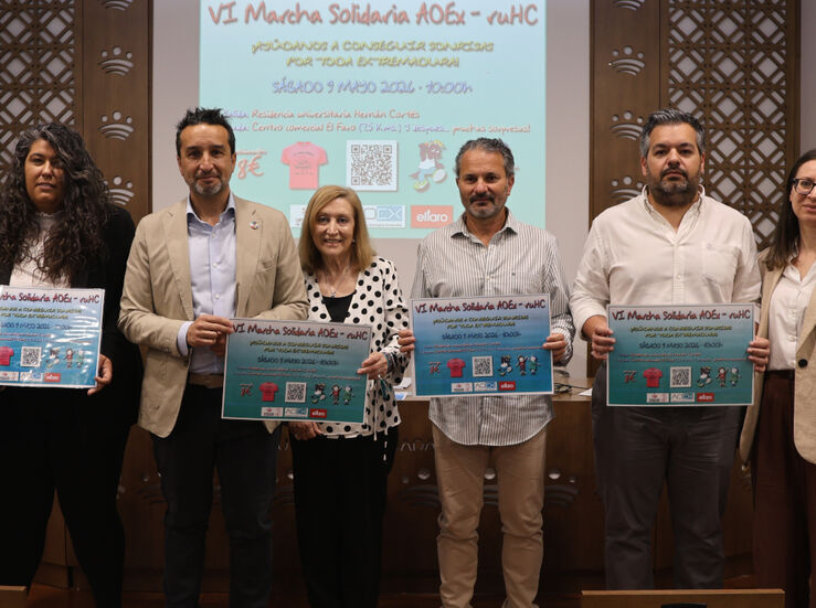 La VI Marcha Solidaria de AOEx recorrer 75 kilmetros el prximo 9 de mayo en Badajoz 