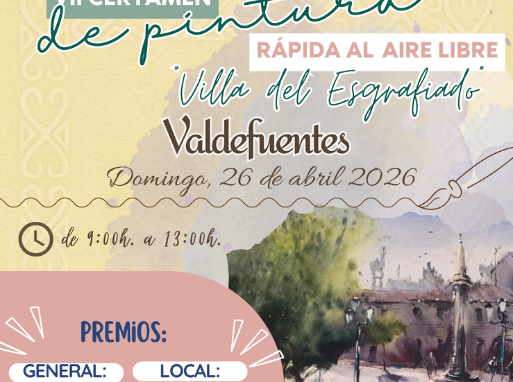 Valdefuentes celebra un concurso de pintura al aire libre y un mercado de trueque