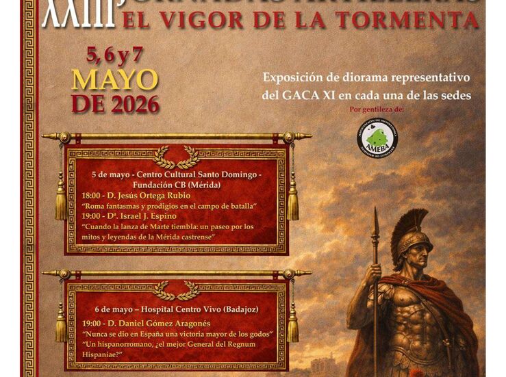 Las XXIII Jornadas Artilleras se celebrarn del 5 al 7 de mayo en Badajoz y Mrida 