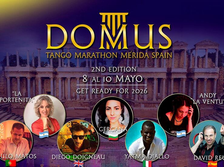Mrida acoger la gran cita internacional Domus Tango Marathon II Edition 2026
